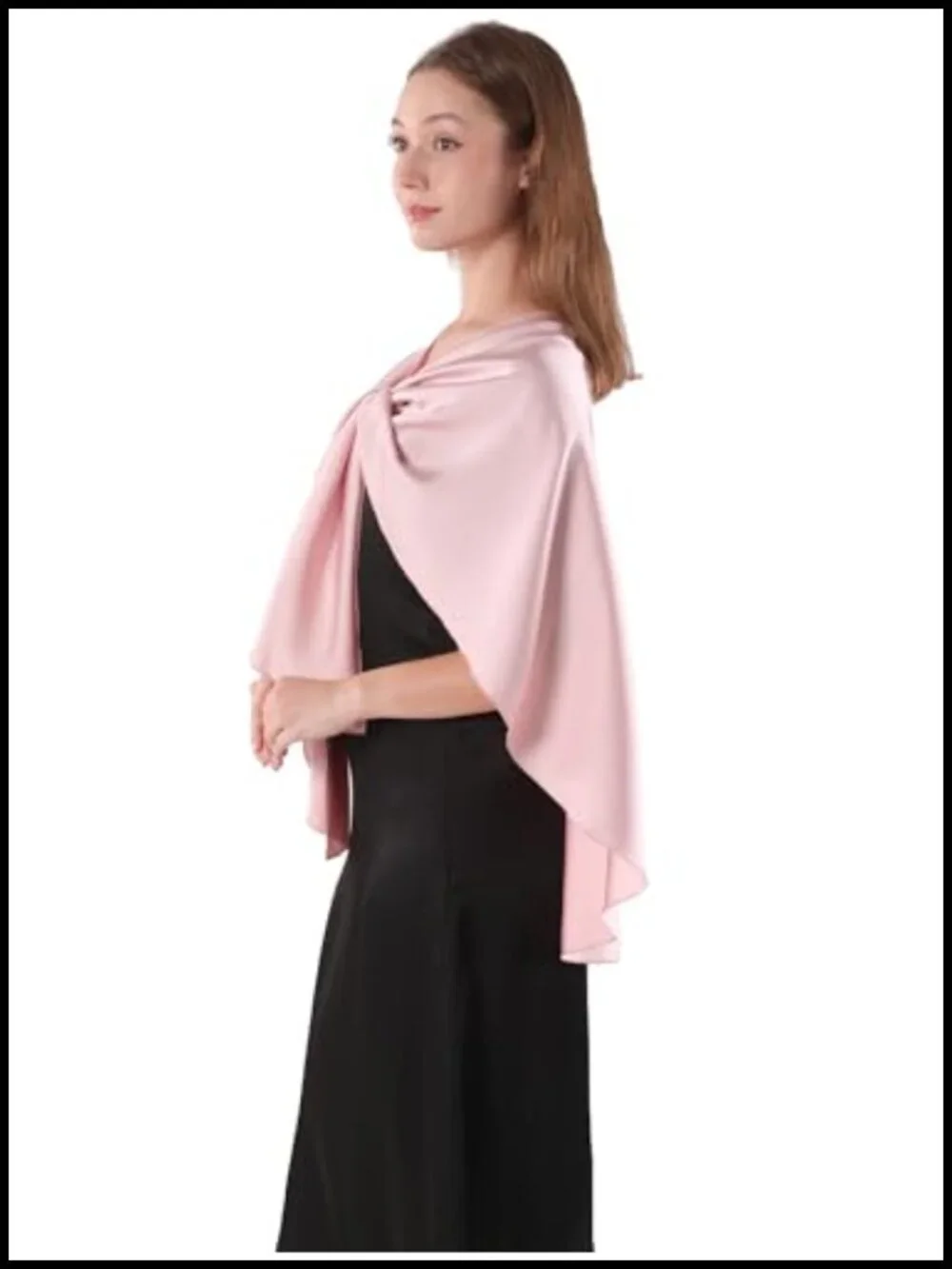 Elegant Stain Wraps for Evening Dresses Wedding Party Scarf Bridal Cover Up